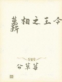 万相之王今日更新