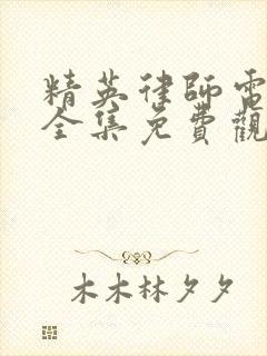 精英律师电视剧全集免费观看完整版高清