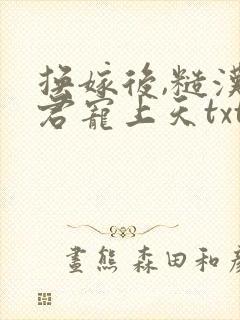 换嫁后,糙汉夫君宠上天txt封面