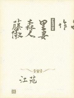 藤森里穂作品高傲人妻封面