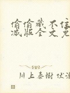 偷偷藏不住未删减版全文免费阅读