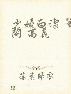 少妇白洁 笔趣阁 高义