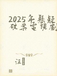 2025年悬疑破案电视剧排行榜