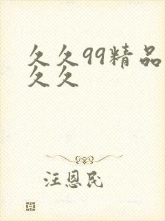 久久99精品久久久封面