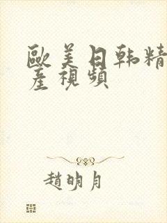 欧美日韩精品国产视频封面