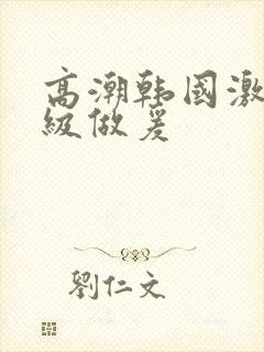 高潮韩国激情三级做爰封面