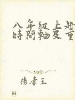 八年级上册历史时间轴及重大事件