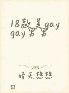 18欧美gaygay男男