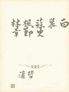 林枫苏慕白最新章节更