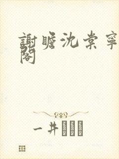 谢瞻沈棠宁笔趣阁