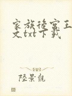 家族后宫王越全文txt下载封面