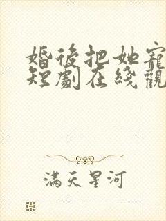 婚后把她宠上天短剧在线观看