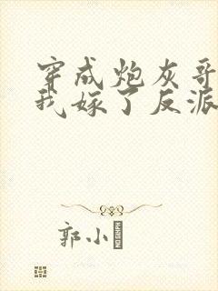 穿成炮灰哥儿后我嫁了反派全文免费阅读封面