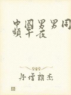 中国男男同性视频午夜