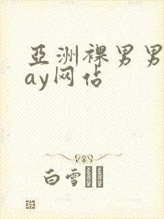 亚洲裸男男同gay网站