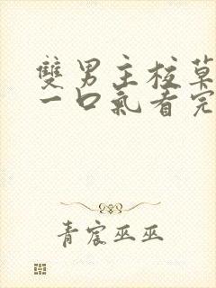 双男主校草校霸一口气看完视频