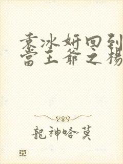 袁冰妍回到明朝当王爷之杨凌传