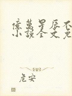 亿万星辰不及你小说全文免费阅读