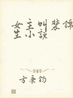 女主叫裴锦的重生小说