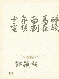 少年白马醉春风电视剧在线观看11集封面