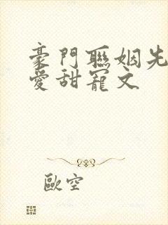 豪门联姻先婚后爱甜宠文