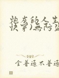 炮灰的人生2(快穿)无防盗封面