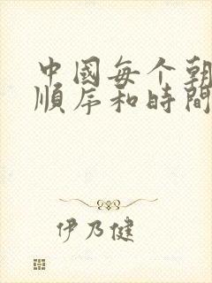 中国每个朝代的顺序和时间