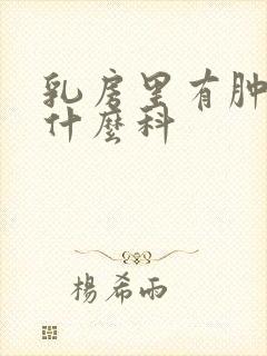 乳房里有肿块看什么科封面