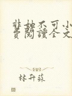 非她不可小说免费阅读全文