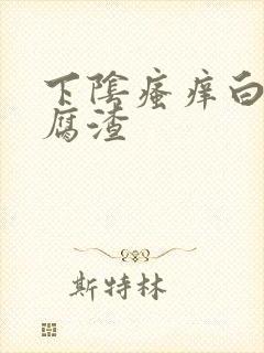 下阴瘙痒白带豆腐渣