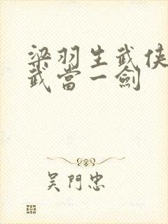 梁羽生武侠小说武当一剑封面