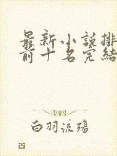 最新小说排行榜前十名完结