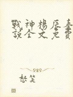 战神杨辰秦惜小说全文免费阅读