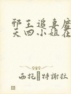 邪王追妻废材逆天四小姐在线阅读