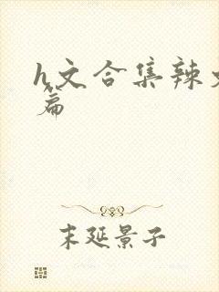 h文合集辣文短篇