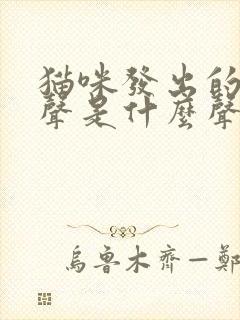 猫咪发出的咕噜声是什么声音