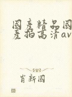 国产精品国产自产拍高清av