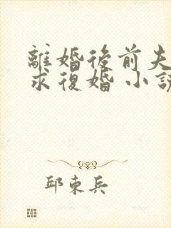 离婚后前夫哭着求复婚 小说阅读封面