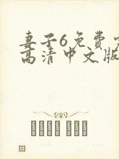 妻子6免费完整高清中文版电视剧