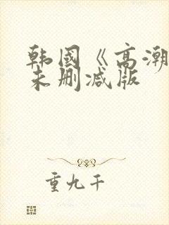 韩国《高潮3》未删减版