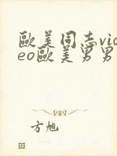 欧美同志video欧美男男封面