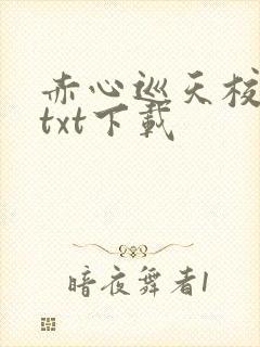 赤心巡天校对版txt下载