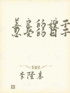 善良的嫂子无法忍受的日子在线