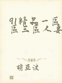 91精品一区二区三区人妻