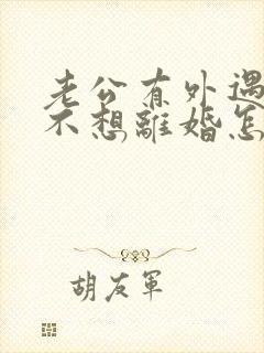 老公有外遇到我不想离婚怎么办