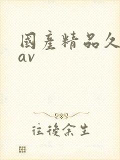 国产精品久久久av