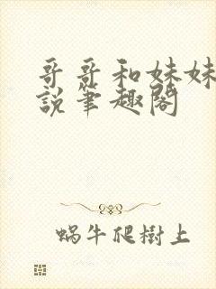 哥哥和妹妹的小说笔趣阁