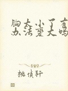 胸太小了有什么办法变大吗