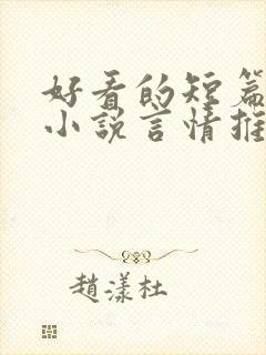 好看的短篇现代小说言情推荐封面