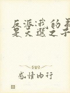 反派:我的弟弟是天选之子txt